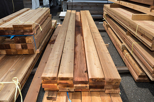 ウエスタンレッドシダー デッキ材 ノッティー 2×6(38×140)